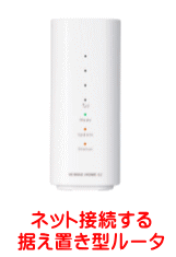 固定回線不要で家の中をWi-Fi化してネット接続するタイプ