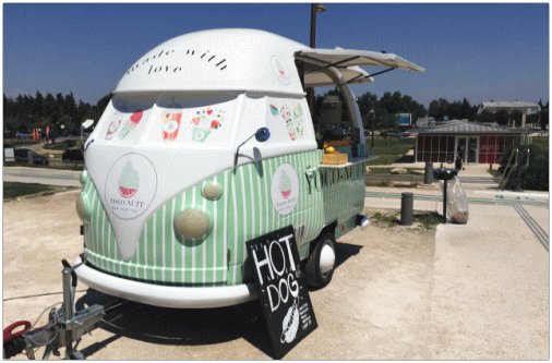 ホットドッグの移動販売